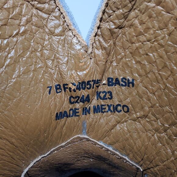 Frye Billy Short Suede Leather Western Booties Blue Ash Velour Pull On Size US 7 - Picture 8 of 10